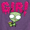 thumbnail image 3 of Invader ZIM - GIR Drinking and Sticking Tongue Out - Toddler And Youth Girls Short Sleeve Graphic T-Shirt, 3 of 5