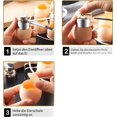thumbnail image 3 of Uds. Abridor de cáscara de acero inoxidable para huevos crudos/blandos, duros, 3 of 5