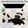 thumbnail image 2 of Gaming Mouse Pad XXL Extended Anime Mouse Pad 31.5x15.7inch, Large Cute Kawaii Big Computer Mouse Mat Desk Pad with Non-Slip Rubber Base and Stitched Edge for Home Office-Black Ink Cat, 2 of 6
