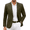 Army Green, variant on Casual Blazers for Men Knit Blazer Suit Jacket One Button Sport Coat