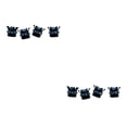 thumbnail image 1 of Redempat 4pack/lot Durable Crowns Style Car Valve Cap Easy Installation For Vehicles Delicate black blue 2Set, 1 of 6
