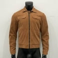 thumbnail image 4 of YueHuiYing Men's Lapel Corduroy Shacket with 4 Pockets (Chest & Side Slant) Work Jackets Casual Long Sleeve Shirt Jacket, 4 of 5