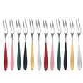 thumbnail image 1 of MasteelfCA 12 Pcs Fourchettes à Gâteau Mini en Acier Inoxydable pour Fruits et Collations, 1 of 8