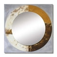 thumbnail image 2 of Designart "Yin and Yang in Gold and White II" Meditation Square Mirror For Wall Decor - Large Gold Square Mirror Printed Wall Decor - Traditional Square Living Room Mirror, 2 of 5