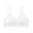White bra for women, variant on ATOYSOY Wireless Women Bras Comfortable Seamless Delta Cup Bra No Underwire Adjustable Straps Solid Color For Everyday Wear And Light Activities