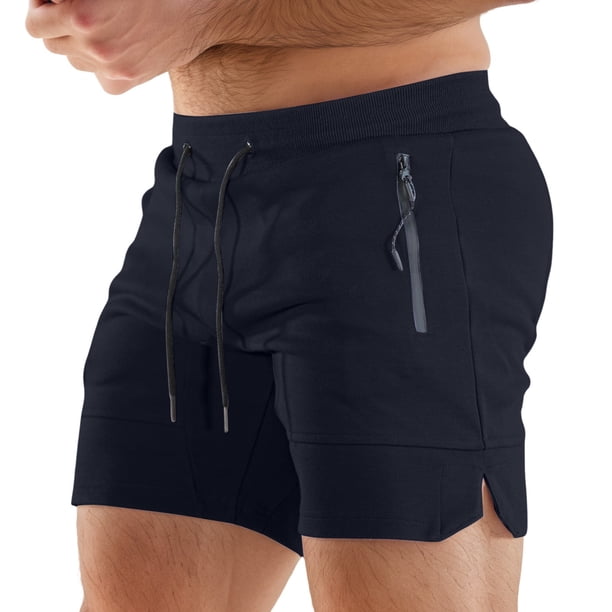 Pantalones de gimnasio ajustados para hombre - Poliéster elástico para correr - Ligeros y transpirables - Entrenamientos de verano, S-XXL