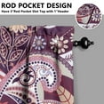 thumbnail image 5 of Colorful Paisley Kitchen Curtains Set - 3 Piece Bohemian Tier & Valance, Vibrant Indian Design, Semi-Sheer Rod Pocket Window Panels, 5 of 5