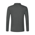 thumbnail image 3 of Annhoo Mens Button Up Tshirts Collared Long Sleeve Slim Tops Shirt with Pocket Casual Dressy Pullover Fall Daily Workwear, 3 of 6