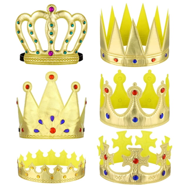 Set de disfraz de corona Jspupifip para cumpleaños del rey, la reina y el príncipe