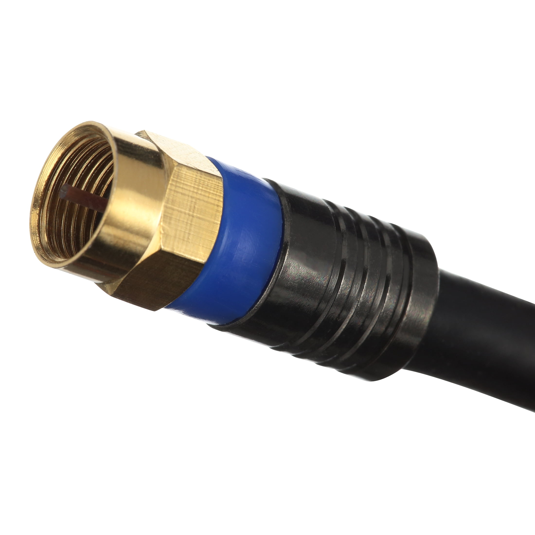Blackweb Quad-Shield Coax Cable, 50'