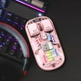 thumbnail image 2 of Souris Souris Sans Fil Jovati Transparente Souris Sans Fil 2.4G/Bluetooth 5.0 Connexion 2 Modes Typec Rechargeable Souris Standard Éclairage Rvb Magnétique Souris Usb Sans Fil, 2 of 8