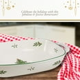 thumbnail image 5 of Spode Christmas Tree Oval Breadbasket, 12 Inch Handled Bowl for Fruit, Bread, Cookies - Porcelain Gift, Holiday Serveware & Oven to Table Lasagna Dish, Dishwasher Safe Tableware, 5 of 7