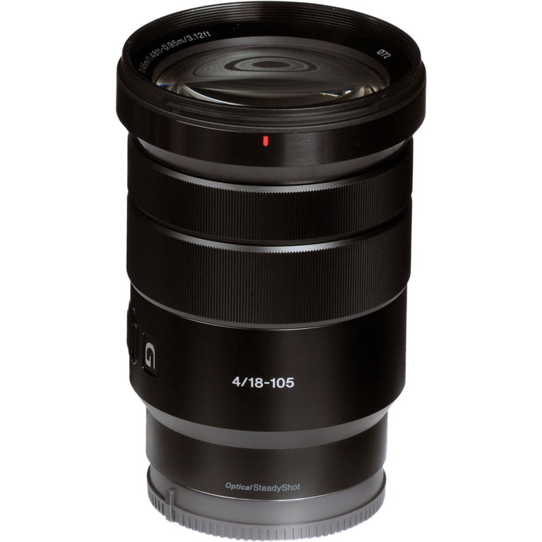 Sony E PZ 18-105mm f/4 G OSS Lens (SELP18105G) + Filter Kit + Cap