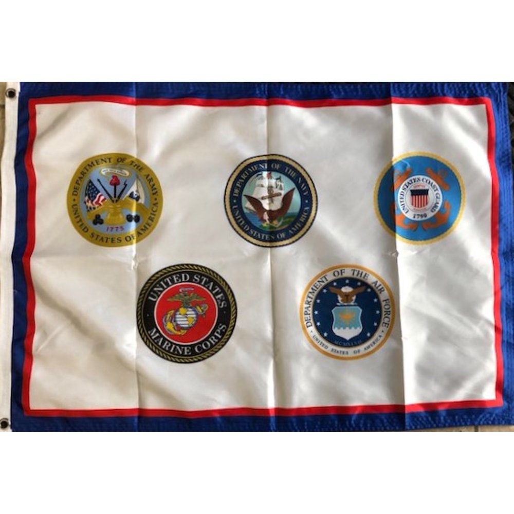 US Armed Forces Flag 2 Sided 2x3 All Military Branches
