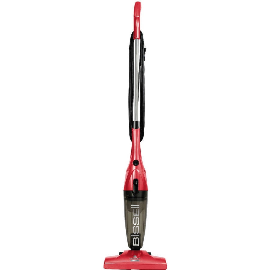 Bissell 1059Z - 3 in 1 Lightweight Stick Hand Vacuum Cleaner, Corded - Convertible to Handheld Vac, Red