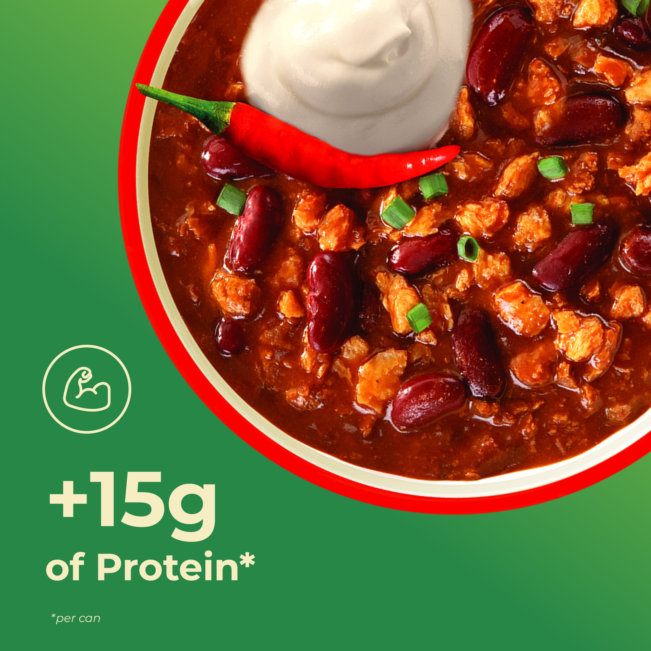 (3 pack) unMEAT Hot & Spicy Chili with Beans, 15 oz Can, Plant-Based, High Protein