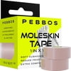 Moleskin Tape – 1in x 16ft Anti-Friction Cushioning | Water-Resistant & Hypoallergenic Thin Athletic for Running, Hiking, Walking 2 Rolls