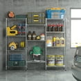thumbnail image 2 of Zimtown Heavy Duty Storage Shelves, 63"W Wire Shelving Unit, Adjustable 4 Tier Metal Shelves Organizer Silver for Pantry Kitchen Basement, 1500 lbs Capacity, 2 of 11