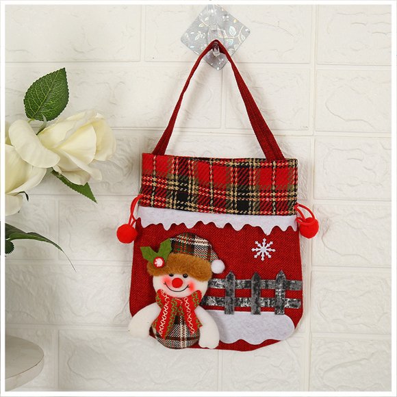 Christmas Advent Calendar, Linen Hanging Advent Calendar Candy Gift Bag Bag DIY Christmas Countdown Christmas Decoration Wall Home Office Holiday Decoration