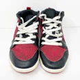 thumbnail image 3 of Ni - ke Ni - ke Boys Air Jordan 1 Mid 640734-616 Red Basketball Shoes Sneakers Size 1.5Y, 3 of 5