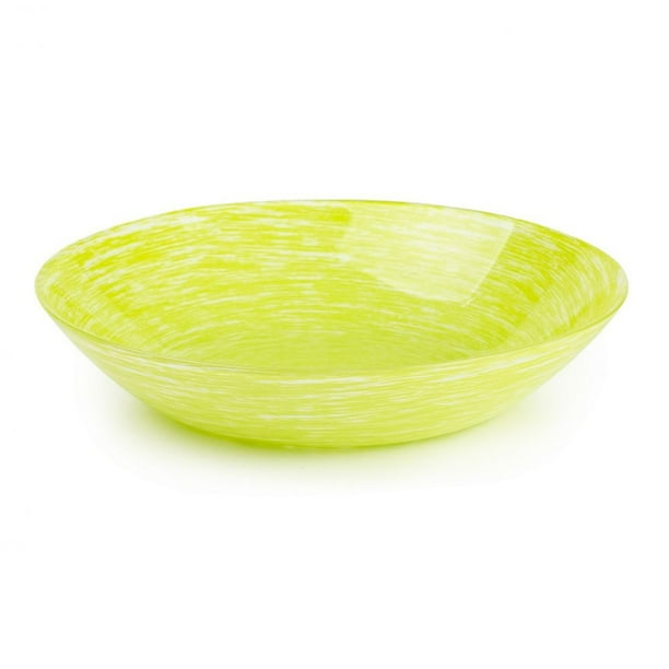 Luminarc Glass Bowl Brush Mania Green Glass Dinner Bowl 20cm Serving