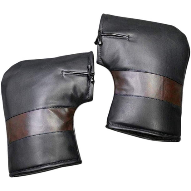 Nvzi Guantes gruesos para motocicleta, guantes para manillar de moto de nieve, guantes cálidos de invierno a prueba de viento para motocicletas, scooters eléctricos y automóviles