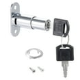 thumbnail image 2 of 32mmx19mm Cylinder Zinc Alloy Chrome Finish Plunger Lock, Keyed Alike, 2 of 4