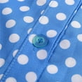 thumbnail image 3 of Blue Womens Shirts Women Vintage Long Sleeve Polka Dots Shirt Collar Top Shirt Blouse, 3 of 9