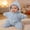 Blue, variant on Baby Starfish Onesie, Thick Imitation Fleece Starfish Newborn Romper, Infant Footie Jumpsuit Winter Warm Outfits