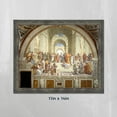 thumbnail image 7 of School of Athens by Raphael, World Famous Wall Art Collection, Framed Wall Art for Your Living Room or Kitchen Decor, 11x14, 2468BW, 7 of 7