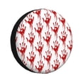 thumbnail image 1 of Balery Red Bloody Scary Hands Cubiertas para Neumáticos - Protector Resistente para Neumáticos de Camioneta, SUV, Remolque, Camper y RV-17 inch, 1 of 6