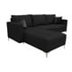 thumbnail image 4 of Sala Esquinera El Bazar Store Interlaken Negro 280X180 cm, Tela Lino nacional, Modular, 4 of 7