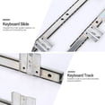 thumbnail image 2 of KAKOWELY Drawer Slide 2 Pairs Computer Desk Drawer Slides Practical Close Drawer Track Rail Sliding13.78"X0.98"X0.35", 2 of 5
