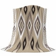 thumbnail image 6 of Brown Boho Blanket Soft Cozy Warm Throw Blanket for Couch, Plush Fuzzy Flannel Fleece Blankets for Sofa, Vintage Rustic Abstract Geometric Plaid Bed Blankets Lightweight Gifts for Women, 30"x40", 6 of 9