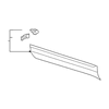 Genuine OE Volkswagen Lower Molding - 3CN-854-940-F-9B9