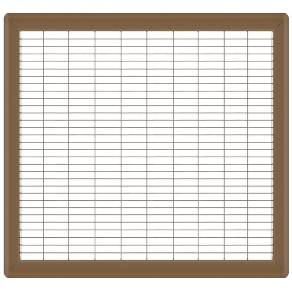 16in x 20in Imperial Brown Heavy Gauge Steel Floor Grille - Heating and Cooling Air Vent