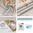 thumbnail image 4 of Orange Botanical Blackout Curtains for Bedroom/Living Room, Thermal Insulated Kitchen Curtains, Farmhouse Leaf Fall Thanksgiving Grommet Darkening Window Treatment Drapes 42"x84"x2, 4 of 8