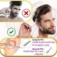 thumbnail image 5 of Women Fashion Dual Head Spring Ear Cleaner Ear Pick Spoon Wax Removal Care Cleaner Tools 2PC, 5 of 5