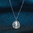 thumbnail image 2 of Kid Cudi Man On The Hollow Out Moon Pendant Stainless Steel Necklace, 2 of 5