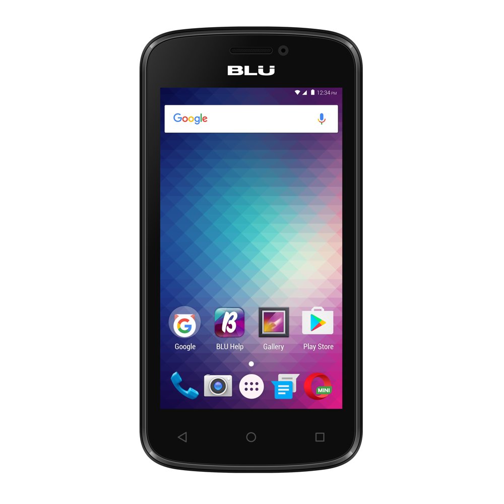 BLU Advance 4.0M Unlocked GSM QuadCore Phone Black (Refurbished