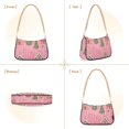 thumbnail image 7 of FORMRS Womens Shoulder Bag with Chain Strap Clutch Purse Cute Tote Handbag, Pink Gingerbread House, 7 of 7