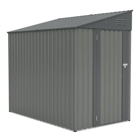 4x7 Steel Lean-To Shed for All-Weather Garden & Bike Storage