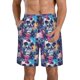 thumbnail image 1 of Balery cool Skull colorful Traje de Baño Estilo Hawaiano para Hombre, Shorts de Secado Rápido con Bolsillos-Small, 1 of 6