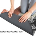 thumbnail image 3 of Colorful Pioneer Flower Pattern Hot Yoga Mat Towel Non Slip for Hot Yoga - Quick-Drying Yoga Mat Cover with 4 Corner Pockets with Travel Bag - Hot Yoga Towel Non Slip 74"x26", 3 of 6