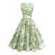thumbnail image 1 of Vestido de Impresión Vintage de las Mujeres, Moda de Verano sin Mangas Maxi para la Fiesta de la Noche Y el Vestido Casual, Sexy Estilo Resort Largo Vestido, 1 of 9