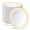 Gold-100, variant on Disposable Silver Plastic Bowls 50 Count 12 Oz For Soup, Salad, Dessert And Catering
