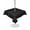 Black, variant on Outdoor Tablecloth with Umbrella Hole for Patio/Picnic/Party/Camping, Beige Solid Color Waterproof Table Cloth Round Cover Washable, Aesthetics Contemporary Luxury (Dia 54")