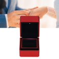 thumbnail image 4 of Caja de anillo de bodas diseño LED Caja de anillo de terciopelo Estilo elegante Ambiente romántico para bodas para fiestas para el hogar ANGGREK Otros, 4 of 8