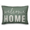 thumbnail image 2 of Creative Products Welcome Home on Green 14x20 Indoor / Outdoor Pillow, 2 of 3