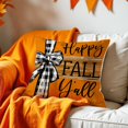 thumbnail image 4 of Fall Throw Pillow Covers 18x18 Inch Set of 4, Fall Pumpkin Home Decorative Pillow Cover Happy Fall Y'all Farm Fresh Pumpkin Outdoor Farmhouse Pillow Cases for Sofa Couch Autumn Thanksgiving Harvest, 4 of 11